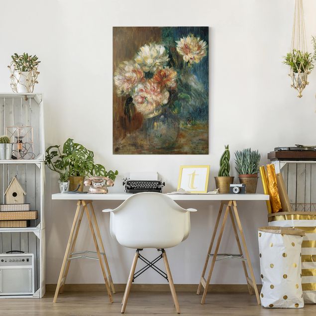 Wandbilder Blumen Auguste Renoir - Vase Pfingstrosen