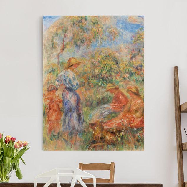 Leinwandbilder XXL Auguste Renoir - Landschaft mit Frauen und Kind