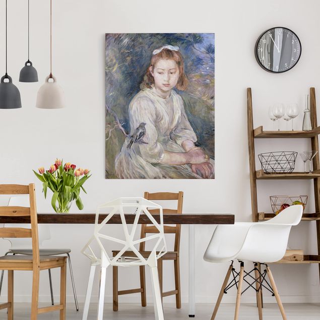 Wandbilder Wohnzimmer modern Berthe Morisot - Junges Mädchen