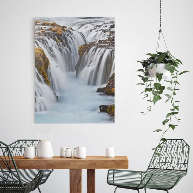 Wandbilder Wasserfälle Brúarfoss Wasserfall in Island