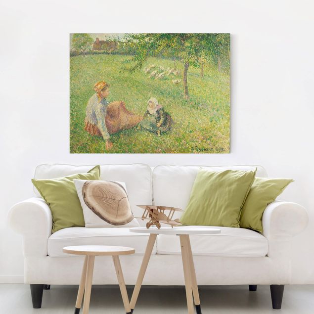 Kunstdrucke Romantik Camille Pissarro - Gänsehirtin