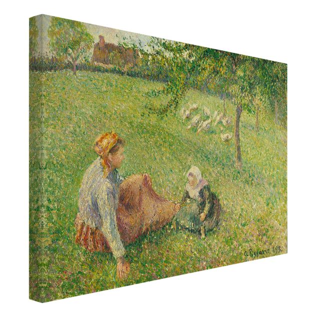Pointillismus Bilder Camille Pissarro - Gänsehirtin