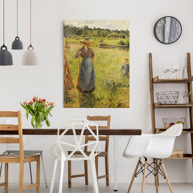 Kunstdrucke Romantik Camille Pissarro - Die Heumacherin