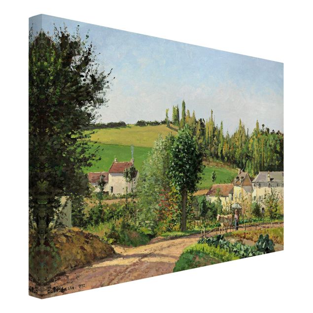 Kunstdruck Pointillismus Camille Pissarro - Kleines Dorf