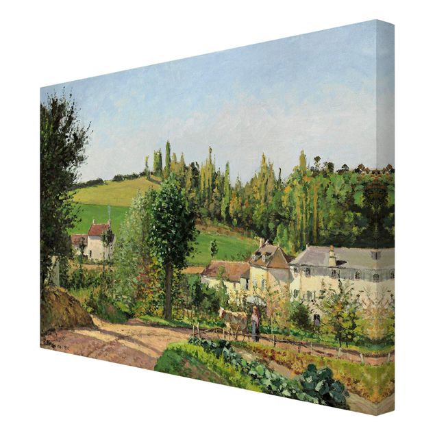 Bild auf Leinwand Camille Pissarro Camille Pissarro - Kleines Dorf