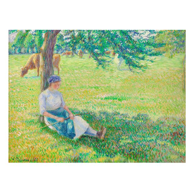 Post Impressionismus Bilder Camille Pissarro - Kuhhirtin