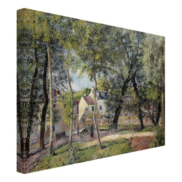 Kunstdruck Pointillismus Camille Pissarro - Landschaft bei Osny