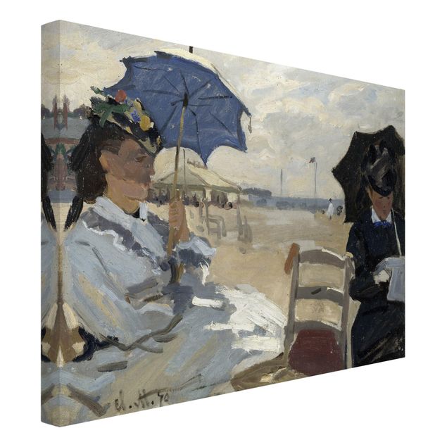 Leinwandbilder Strand Claude Monet - Strand von Trouville