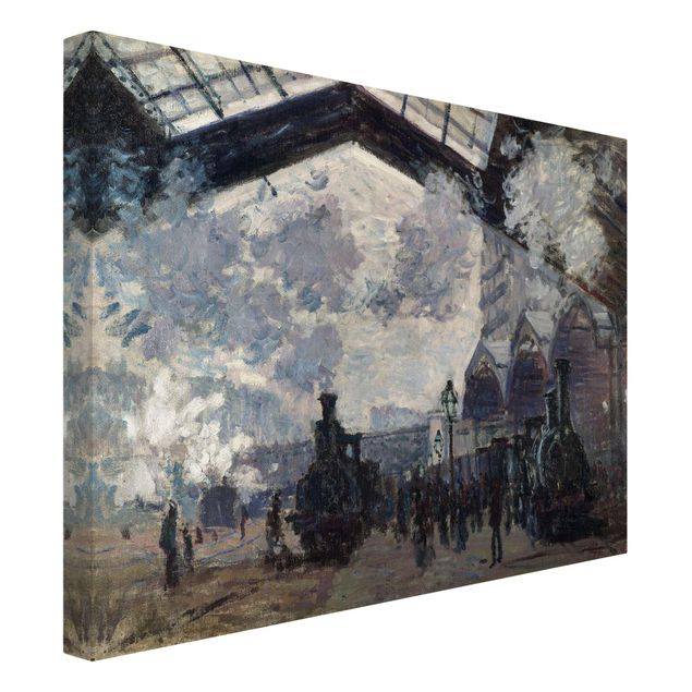 Leinwand Kunstdruck Claude Monet - Gare Saint Lazare
