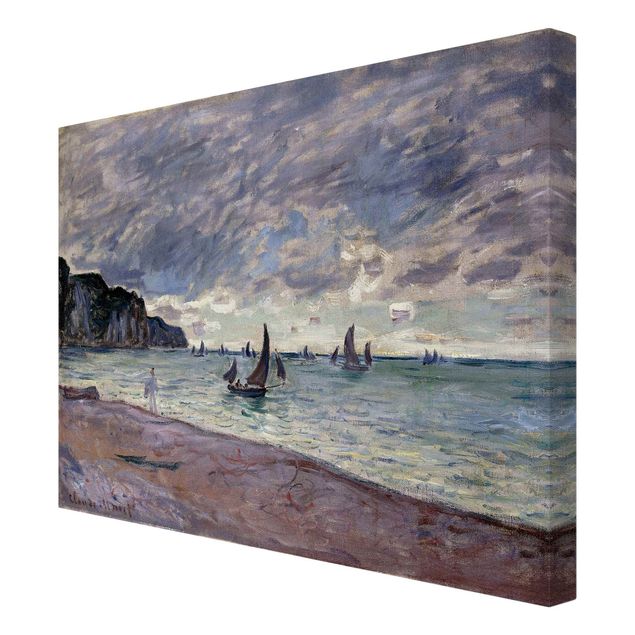 Leinwand Kunstdruck Claude Monet - Küste von Pourville