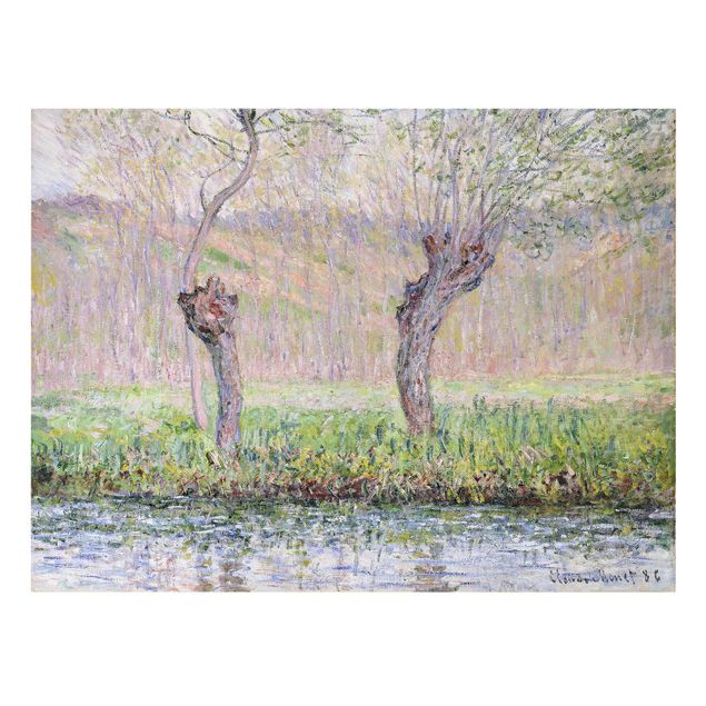 Wandbilder Wald Claude Monet - Weidenbäume Frühling