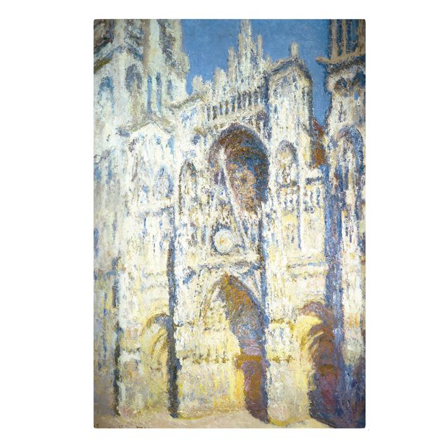 Moderne Leinwandbilder Wohnzimmer Claude Monet - Kathedrale von Rouen
