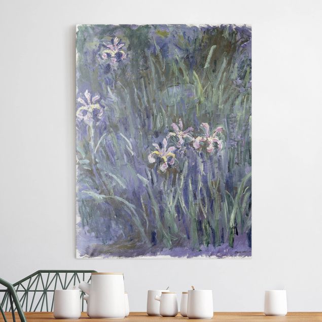 Leinwand Bilder XXL Claude Monet - Schwertlilien