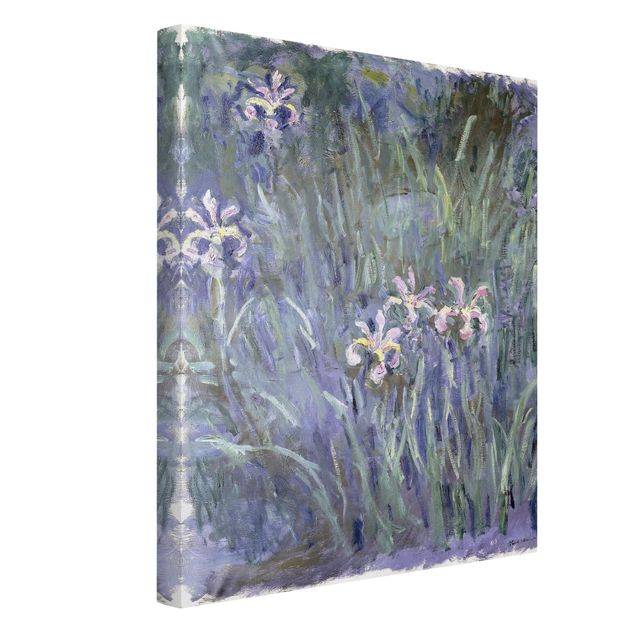 Leinwandbild Kunstdruck Claude Monet - Schwertlilien
