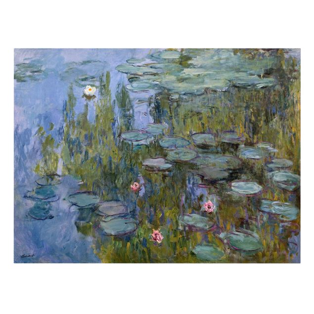 Leinwanddruck Claude Monet - Gemälde Seerosen (Nympheas) - Kunstdruck Quer 4:3 - Impressionismus