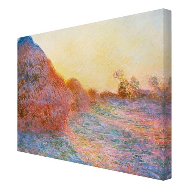 Leinwandbild Kunstdruck Claude Monet - Strohschober