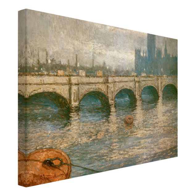 Leinwandbilder Skyline Claude Monet - Themsebrücke