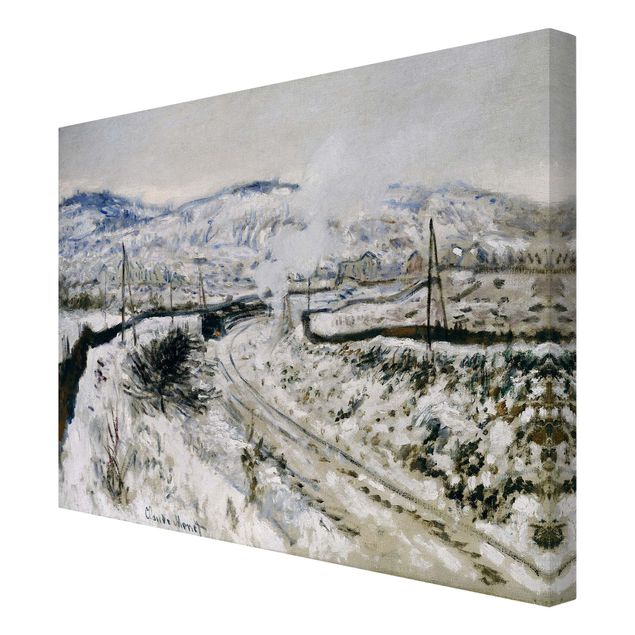 Monet Bilder Claude Monet - Zug im Schnee
