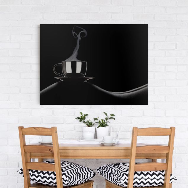 Leinwandbilder Kaffee Coffee in Bed