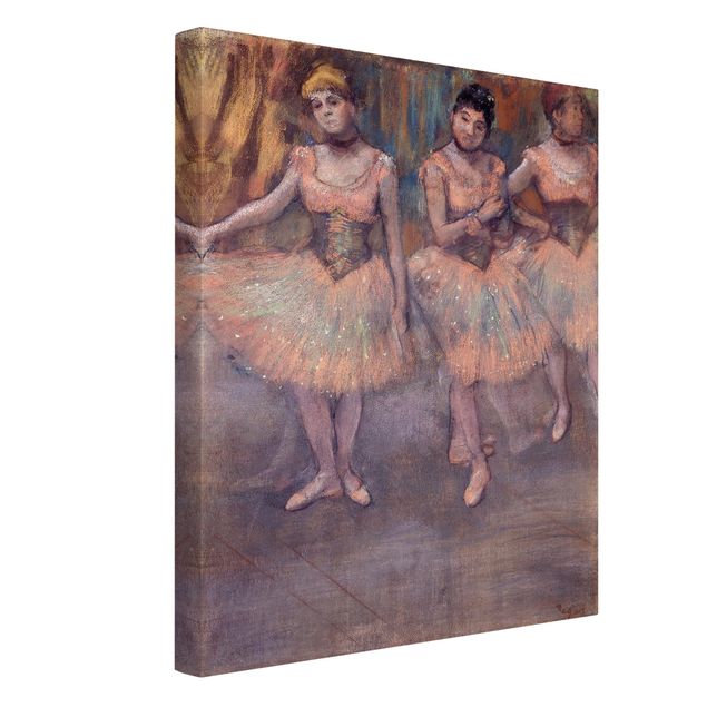Wandbilder Wohnzimmer modern Edgar Degas - Tänzerinnen vor Exercice