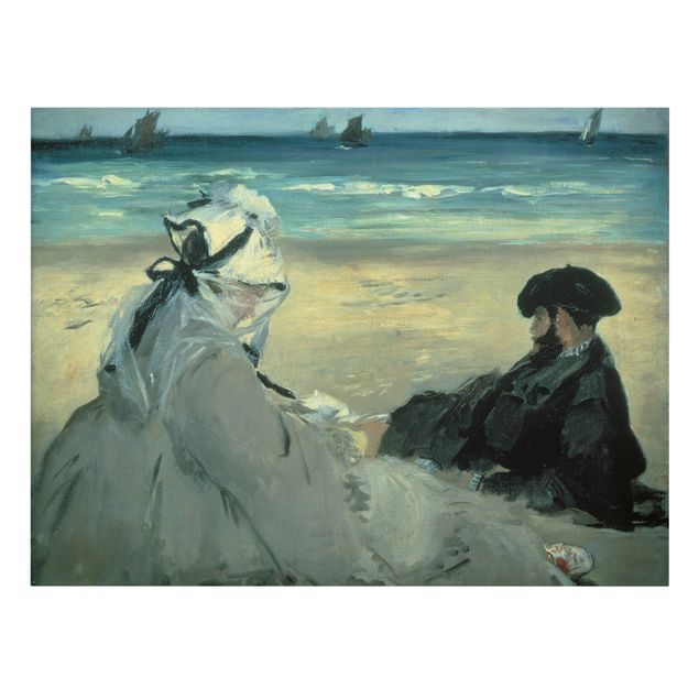 Kunstdrucke auf Leinwand Edouard Manet - Am Strand