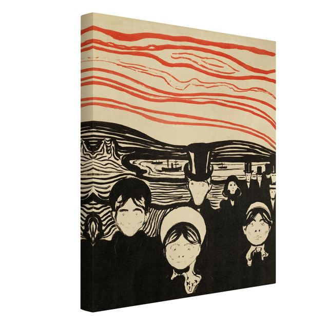 Kunstdrucke auf Leinwand Edvard Munch - Angstgefühl