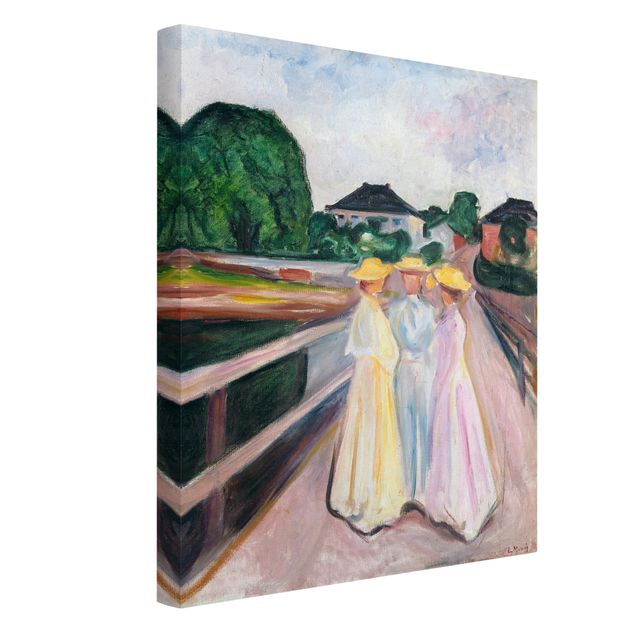 Kunstdrucke auf Leinwand Edvard Munch - Drei Mädchen