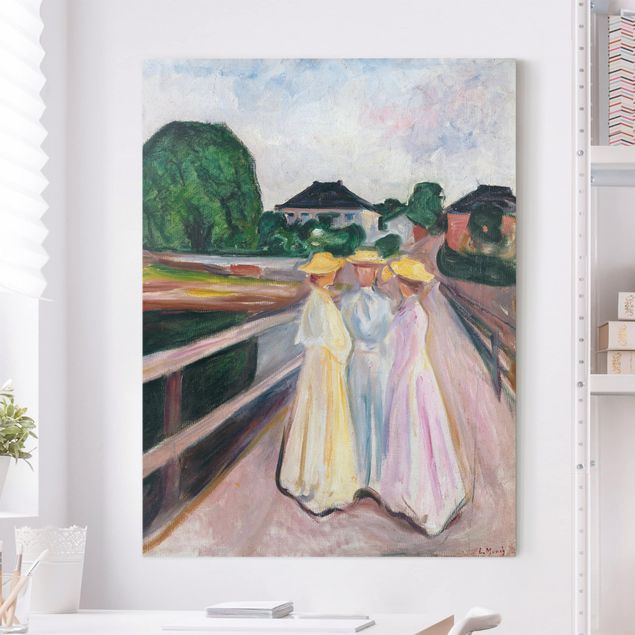 Wandbilder XXL Edvard Munch - Drei Mädchen