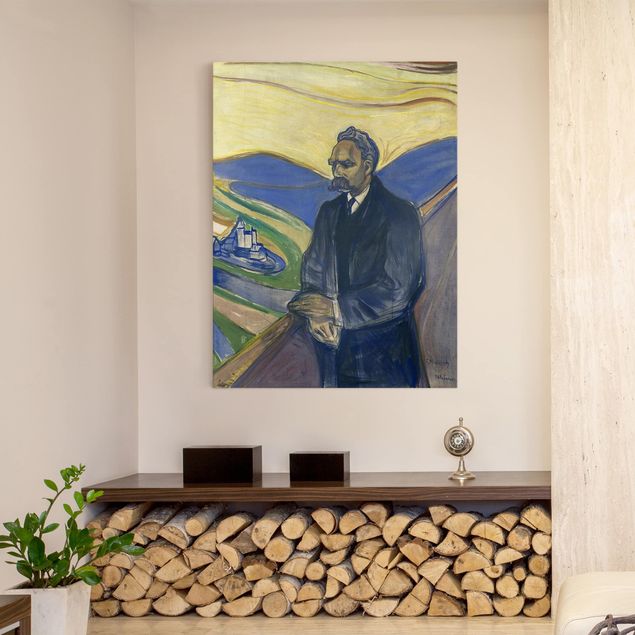 Post Impressionismus Bilder Edvard Munch - Porträt Nietzsche