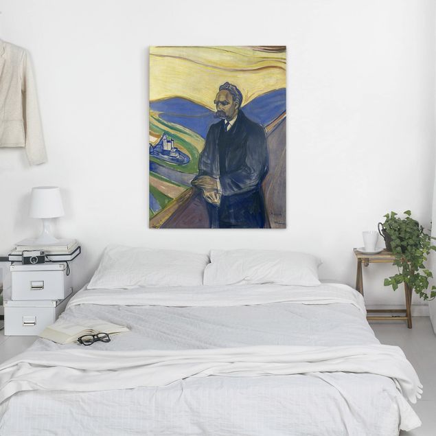 Leinwandbild Edvard Munch Edvard Munch - Porträt Nietzsche