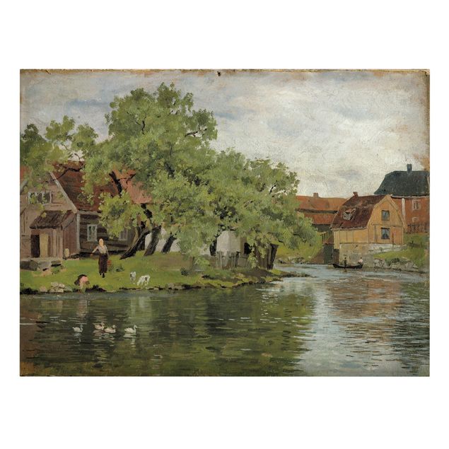 Leinwandbild Kunstdruck Edvard Munch - Fluss Akerselven