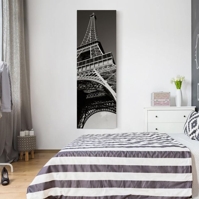 Leinwand Schwarz-Weiß Eiffelturm