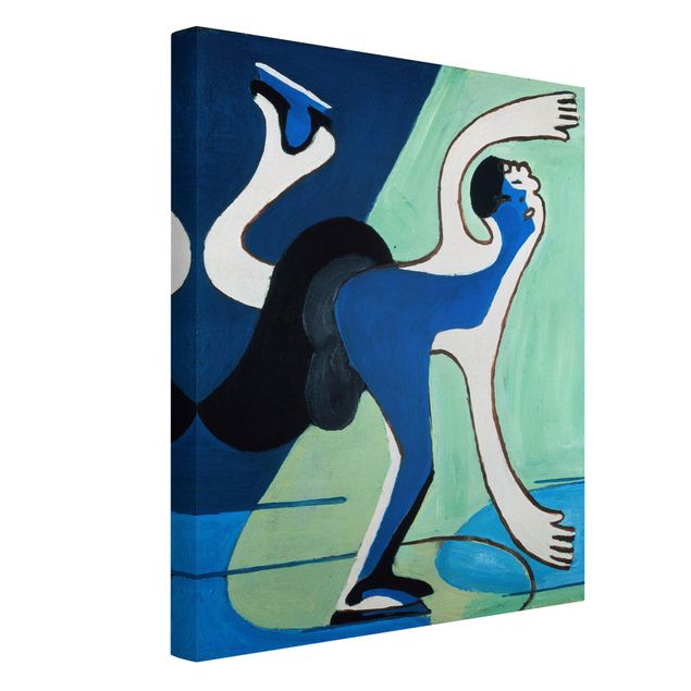 Wandbilder Wohnzimmer modern Ernst Ludwig Kirchner - Eisläuferin