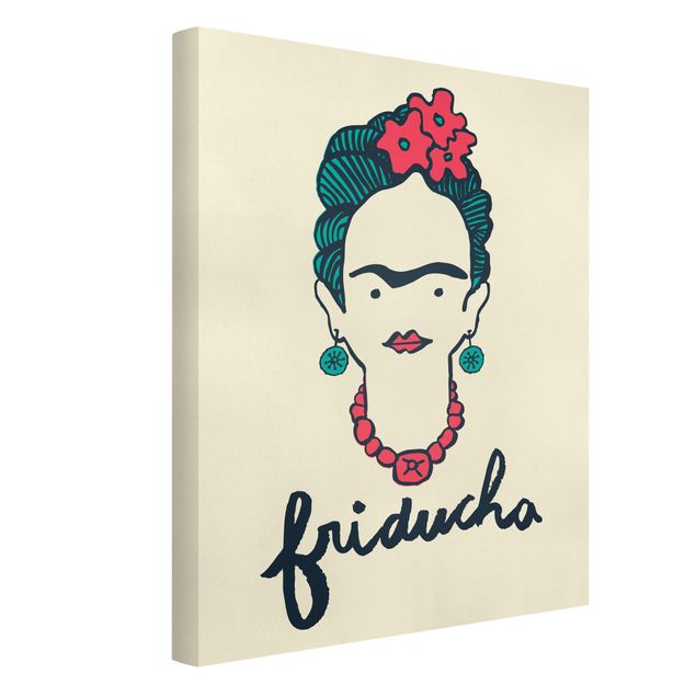 Wandbilder Wohnzimmer modern Frida Kahlo - Friducha