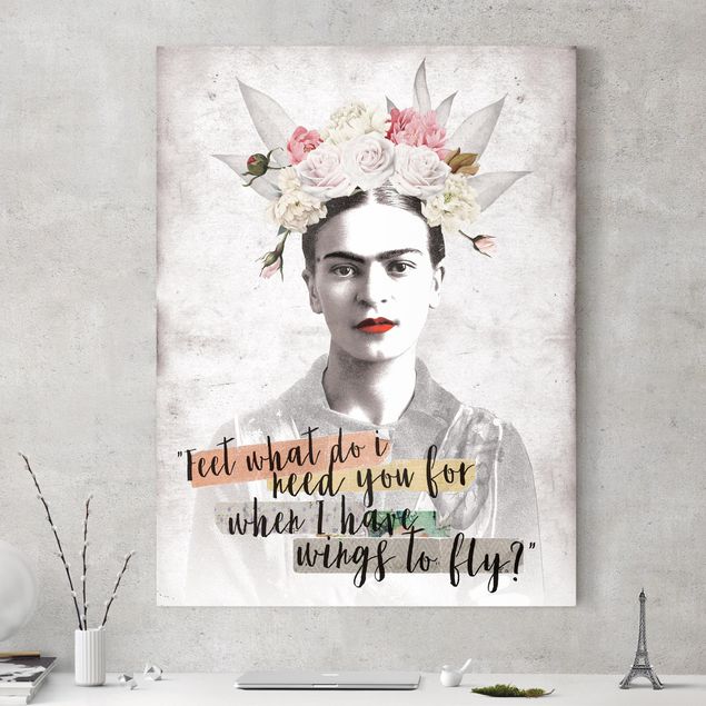 Leinwandbilder XXL Frida Kahlo - Quote