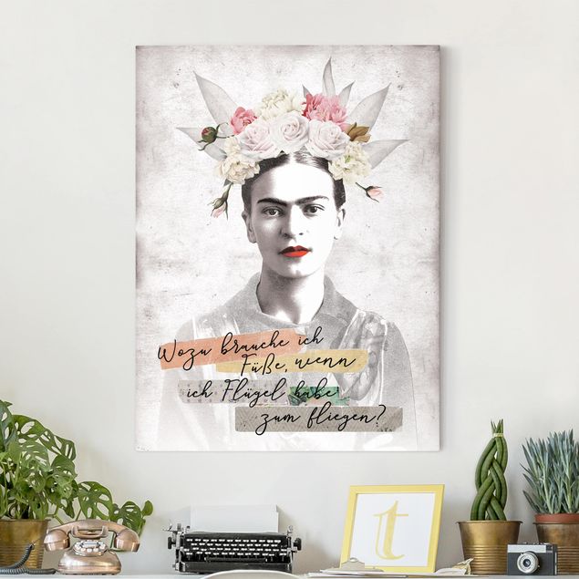 Leinwandbilder XXL Frida Kahlo - Zitat