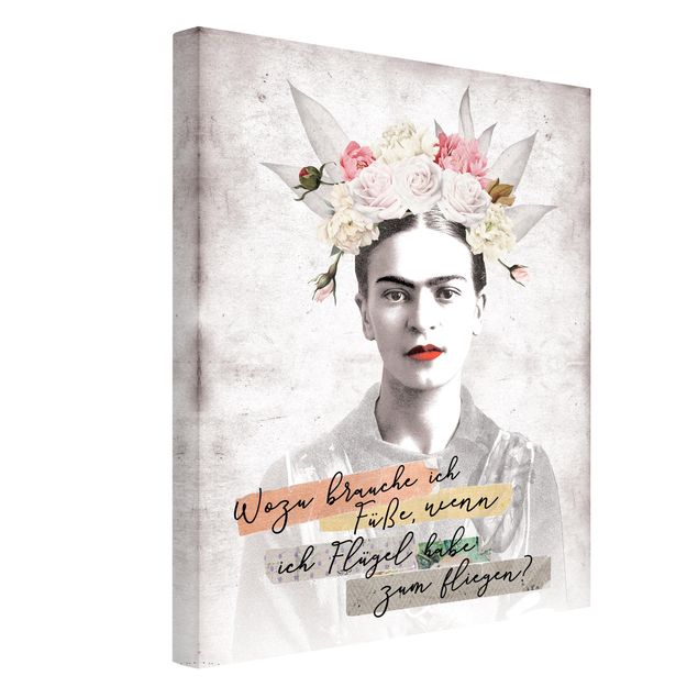 Leinwandbilder Sprüche Frida Kahlo - Zitat