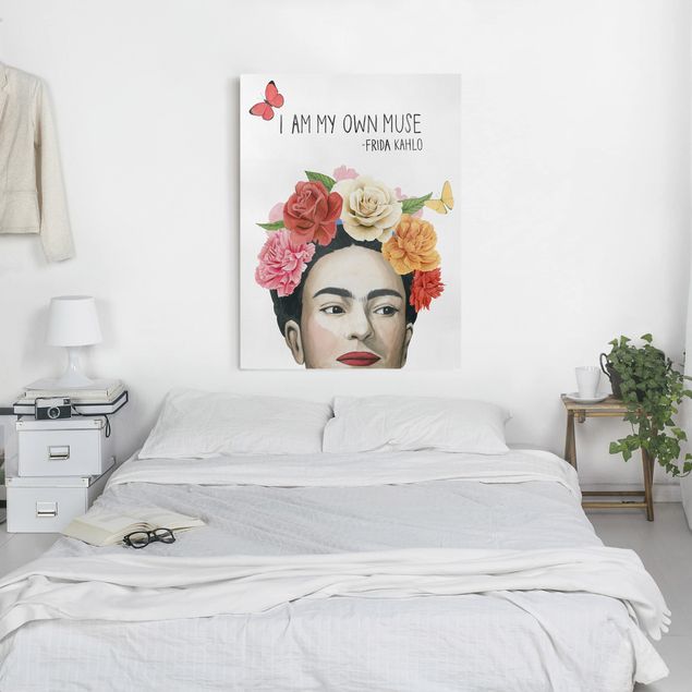 Kunstdrucke auf Leinwand Fridas Gedanken - Muse