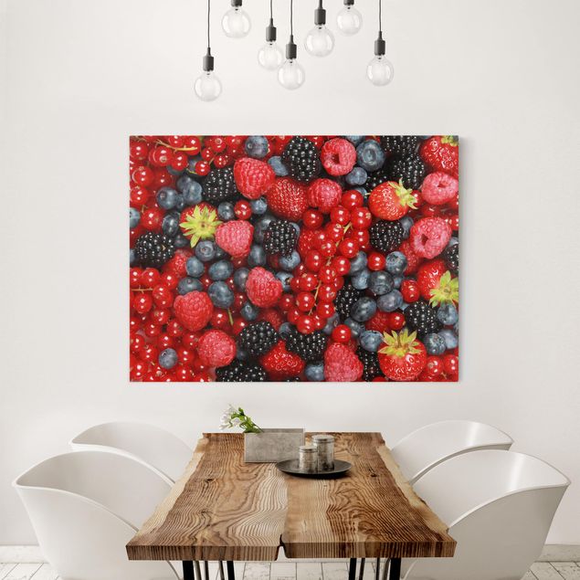 Wandbilder Fruchtige Waldbeeren