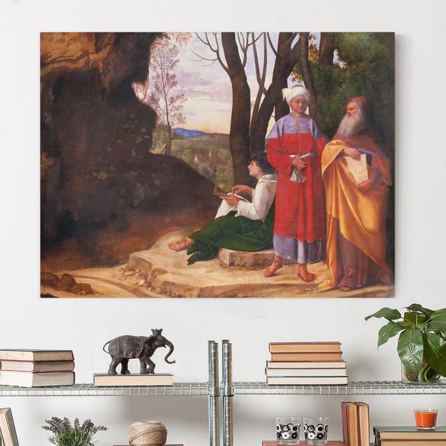 Leinwand Bilder XXL Giorgione - Die drei Philosophen