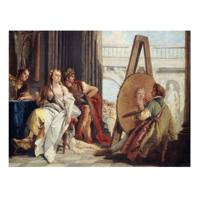 Leinwand Kunstdruck Giovanni Battista Tiepolo - Alexander der Große
