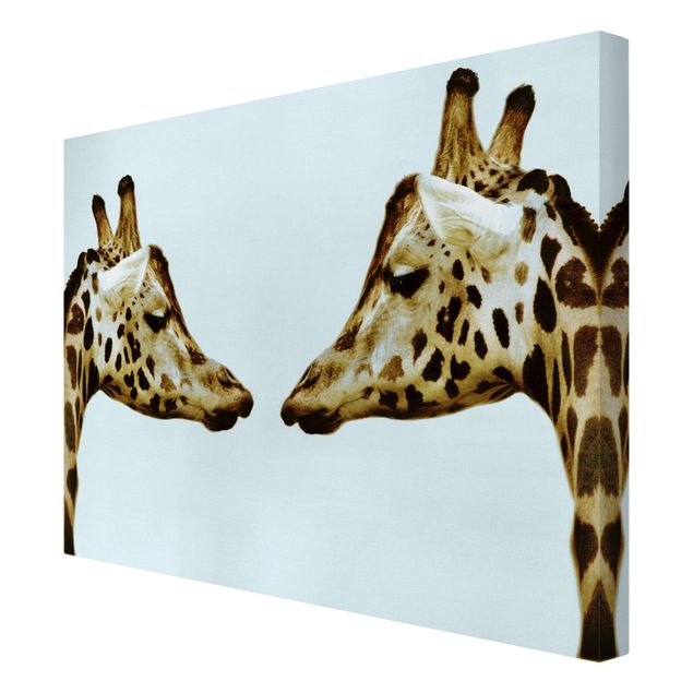 Schöne Wandbilder Giraffes in Love