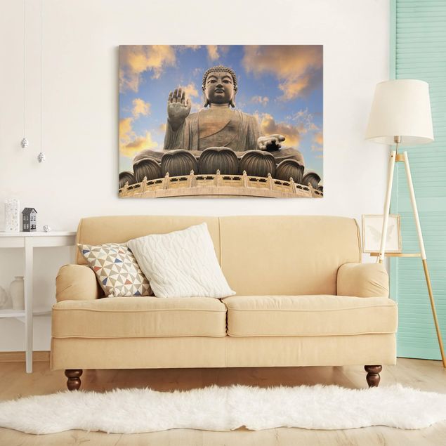 Wandbilder Wohnzimmer modern Großer Buddha