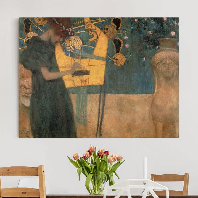 Leinwandbilder XXL Gustav Klimt - Die Musik