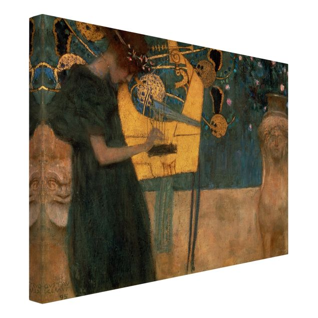 Leinwandbilder Wohnzimmer modern Gustav Klimt - Die Musik