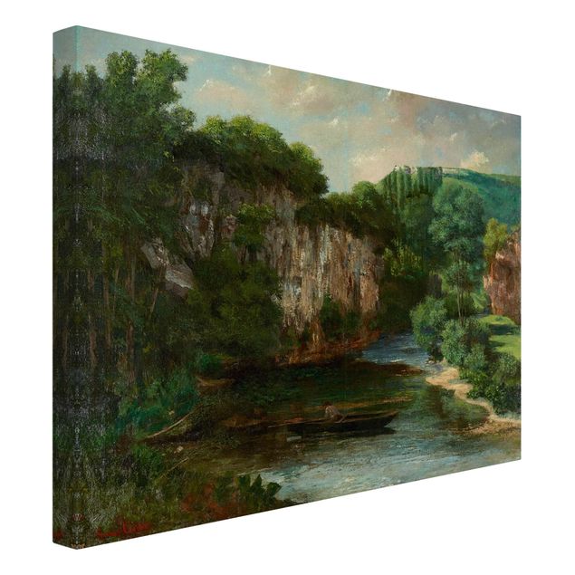 Leinwandbilder Natur Gustave Courbet - Der Oraguay-Felsen