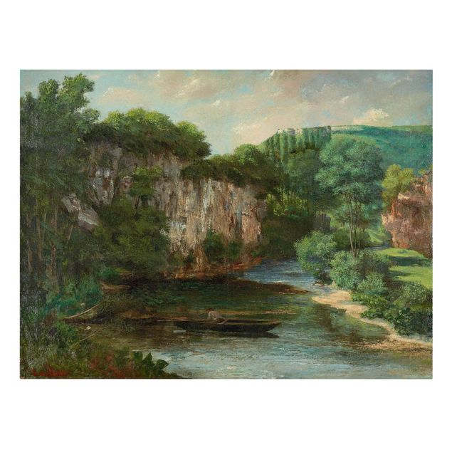 Leinwand Kunstdruck Gustave Courbet - Der Oraguay-Felsen