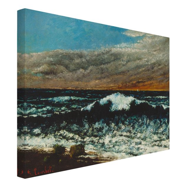 Leinwandbilder Strand Gustave Courbet - Die Woge