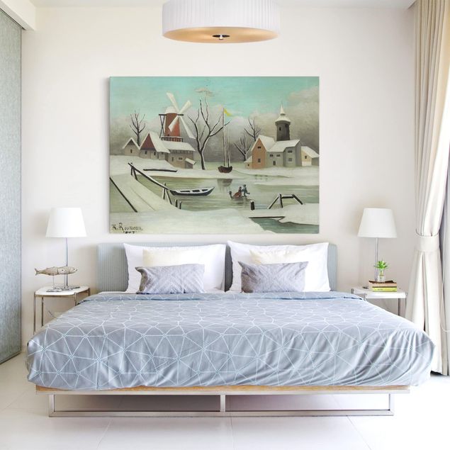 Wandbilder Wohnzimmer modern Henri Rousseau - Der Winter