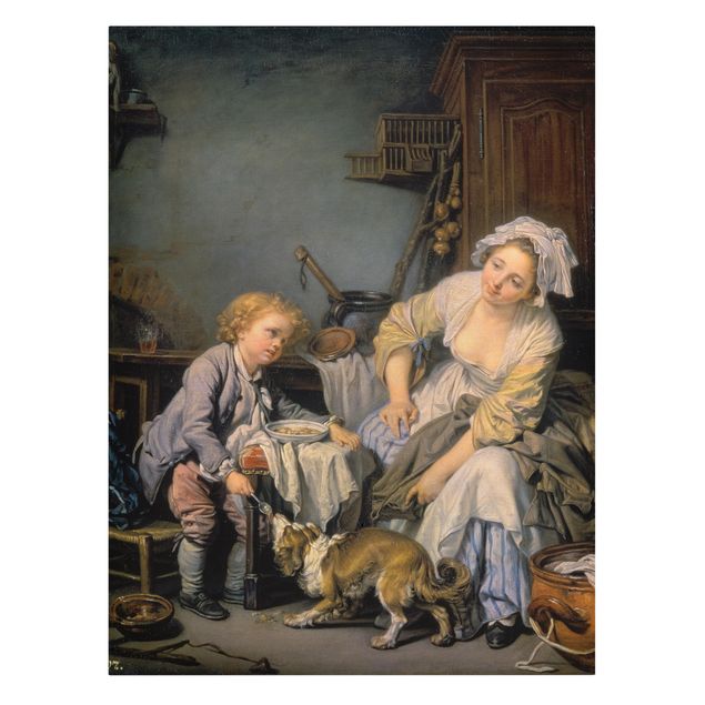 Kunstdruck Jean Baptiste Greuze Jean Baptiste Greuze - Das verwöhnte Kind